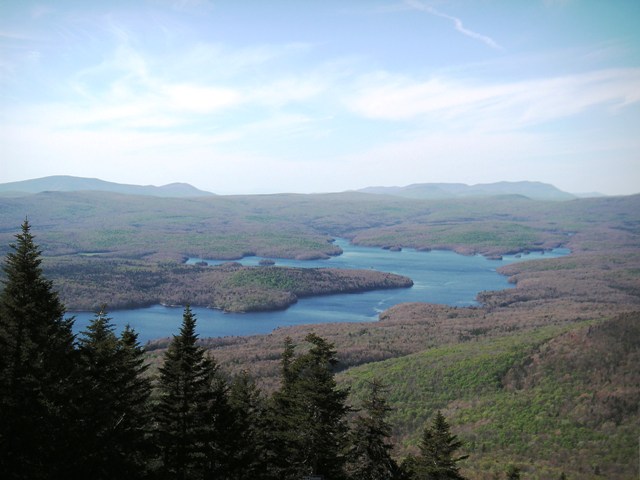 Somerset Reservoir from the summit of Mt Snow